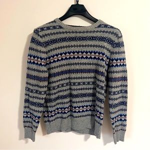 Urban Pipeline Sweater Gray Knit Cotton Acrylic Long Sleeve Men’s L